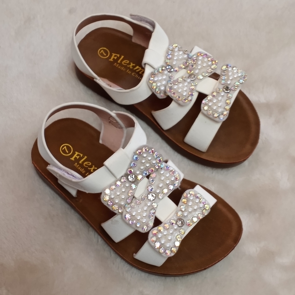 white baby sandal